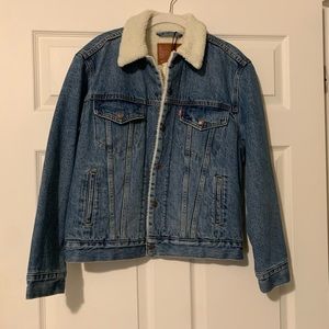 Levi Jean jacket with wool interior